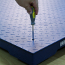 Top plate access for floor scale